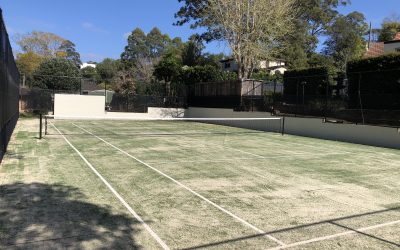 Residential tennis court restoration
