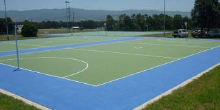 Albion Park - Plexipave in Light Green play with True Blue surrounds