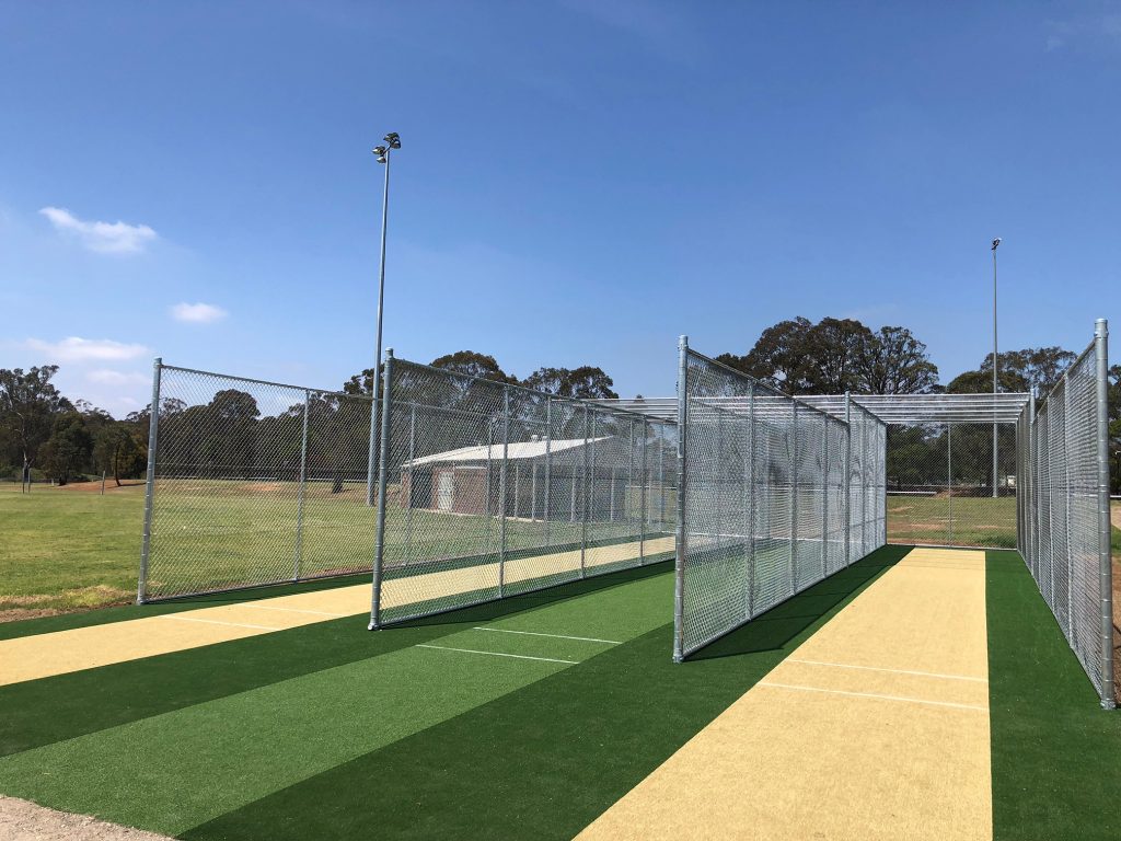 The new nets ready for players.