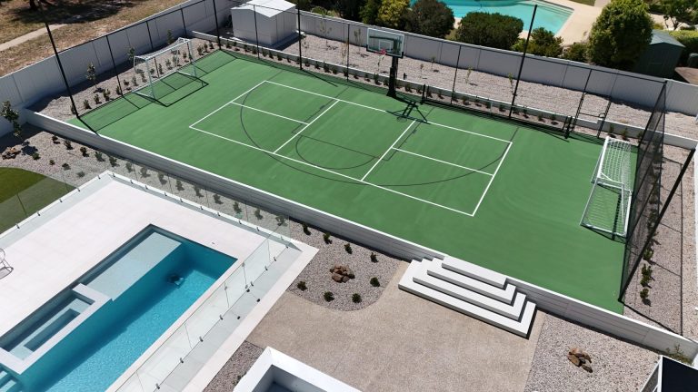 Drone Pickleball, basketball, futsal mini court Canberra ACT